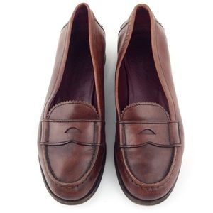 Prada Italian Leather Penny Loafer - Size 7